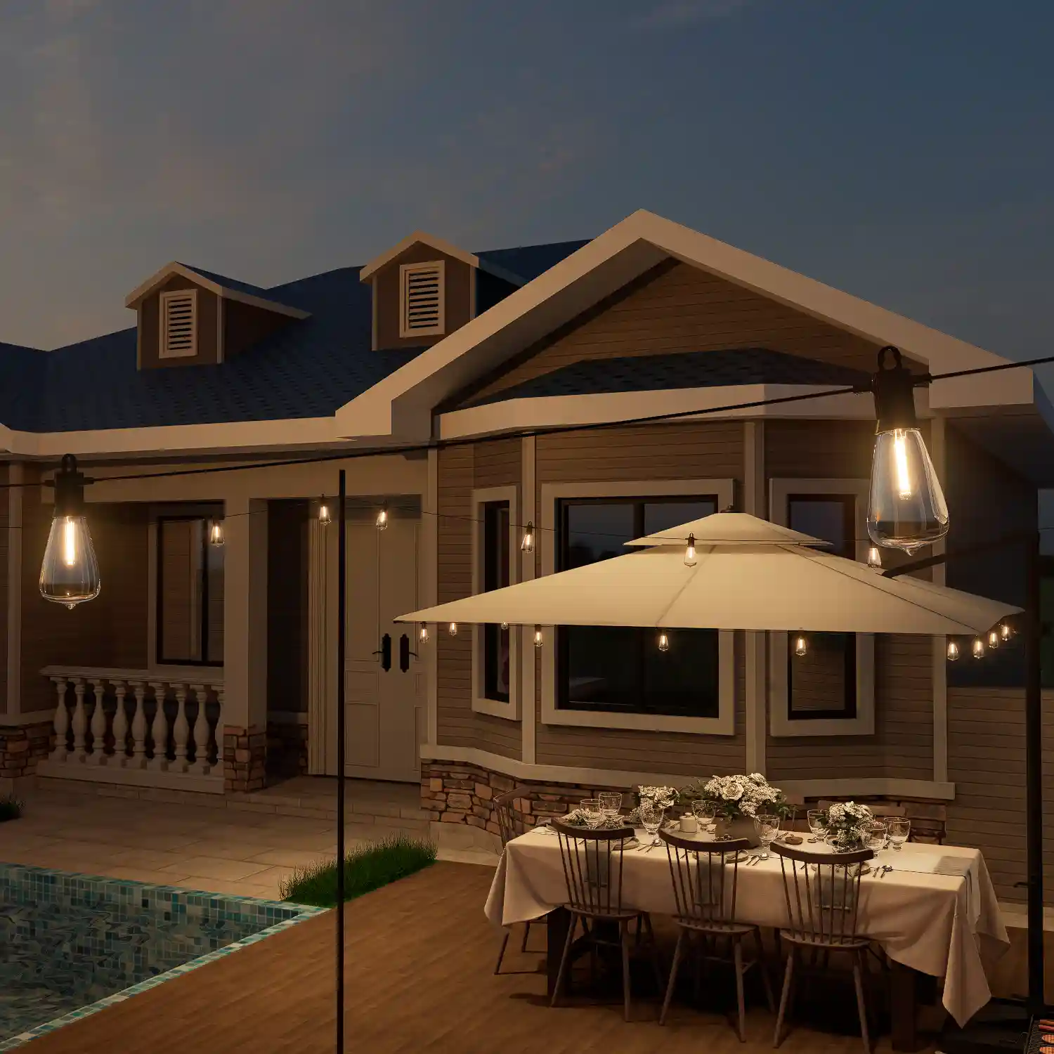 LED Patio String Lights Solution Application Guide
