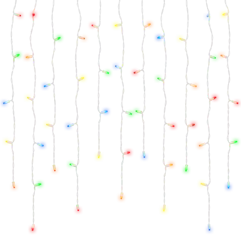 100Ct 5MM Commercial LED Mini Icicle Lights 7FT Waterproof