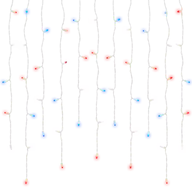 100Ct 5MM Commercial LED Mini Icicle Lights 7FT Waterproof