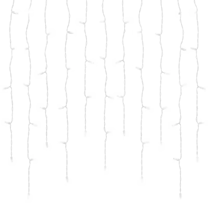 100Ct 5MM Commercial LED Mini Icicle Lights 7FT Waterproof