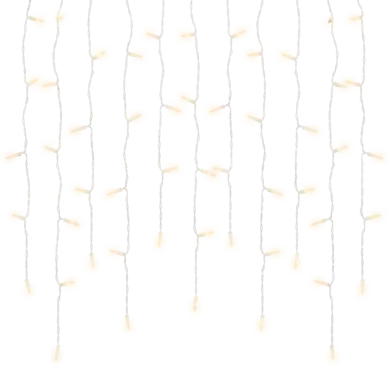 100Ct M5 Commercial LED Icicle Lights, 7FT Waterproof