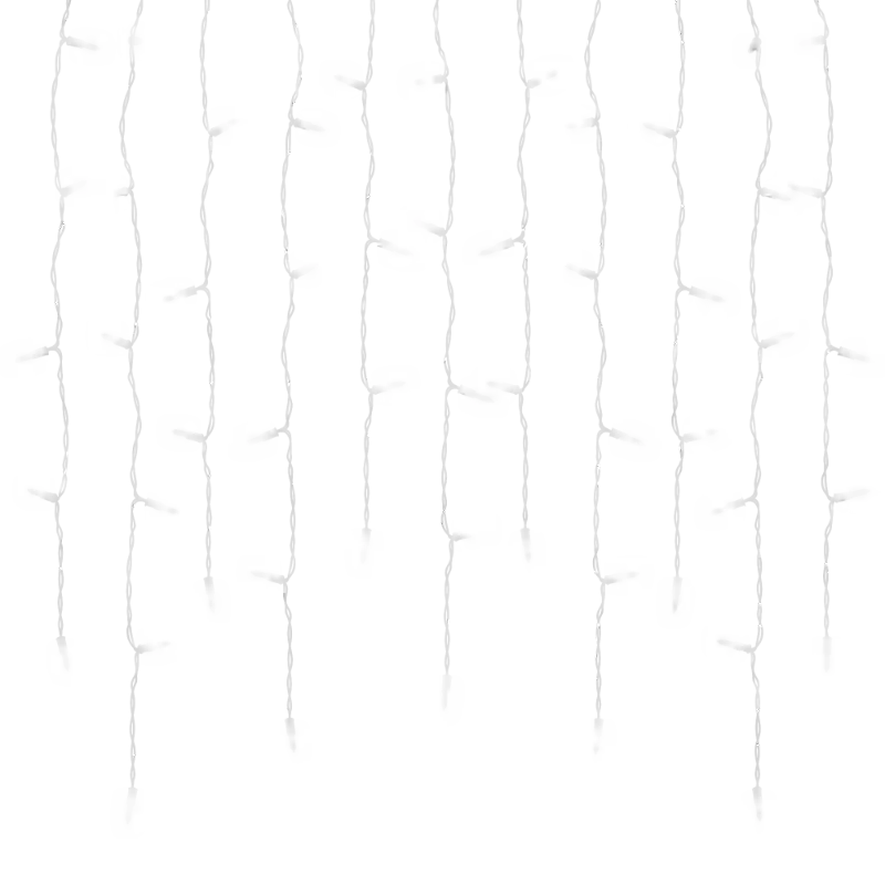 100Ct M5 Commercial LED Icicle Lights, 7FT Waterproof