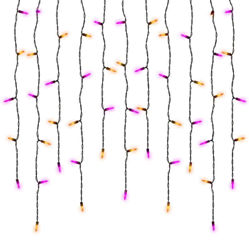 100Ct M5 Commercial LED Icicle Lights, 7FT Waterproof