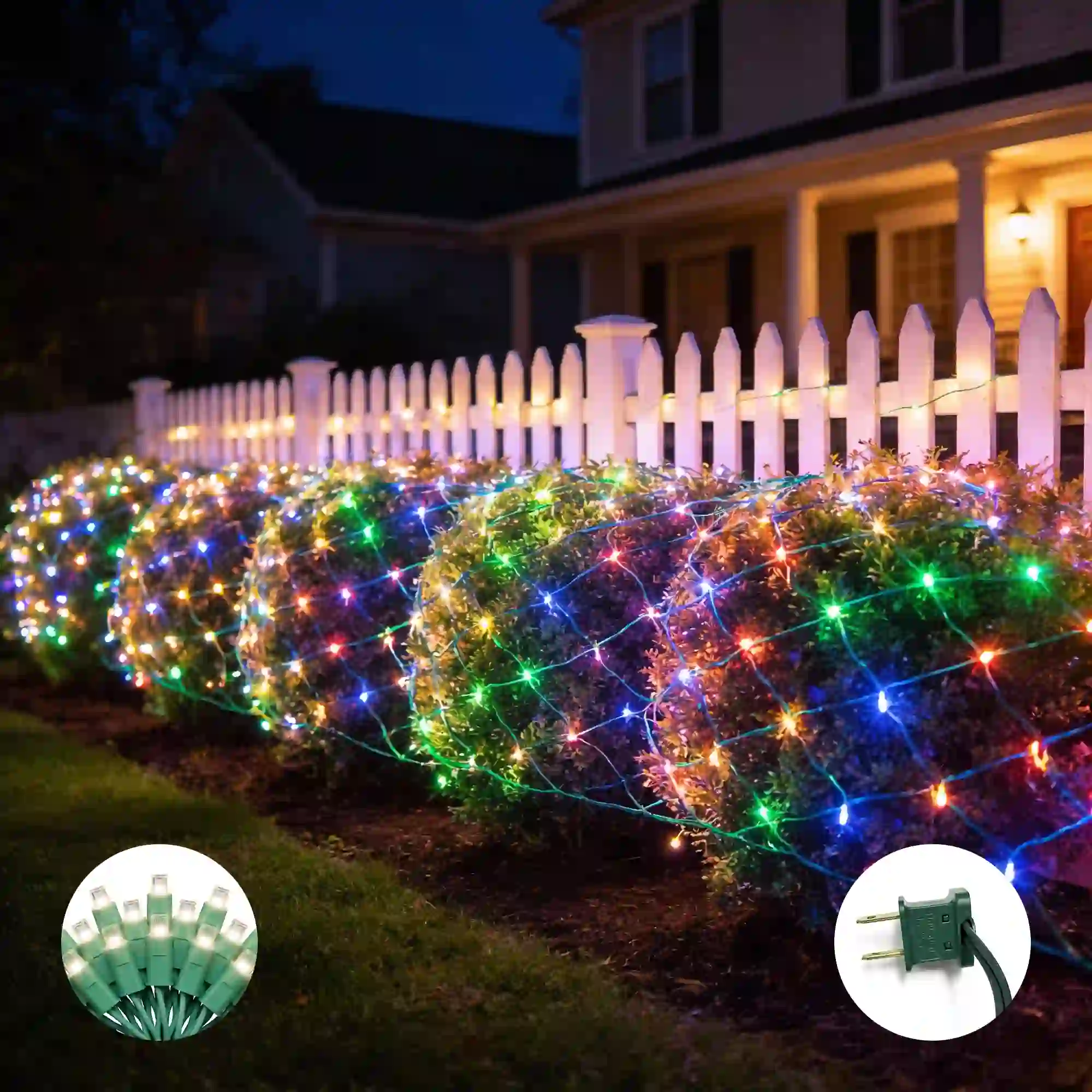 70Ct 5MM Commercial Mini LED Net Lights, 6' x 4' Function