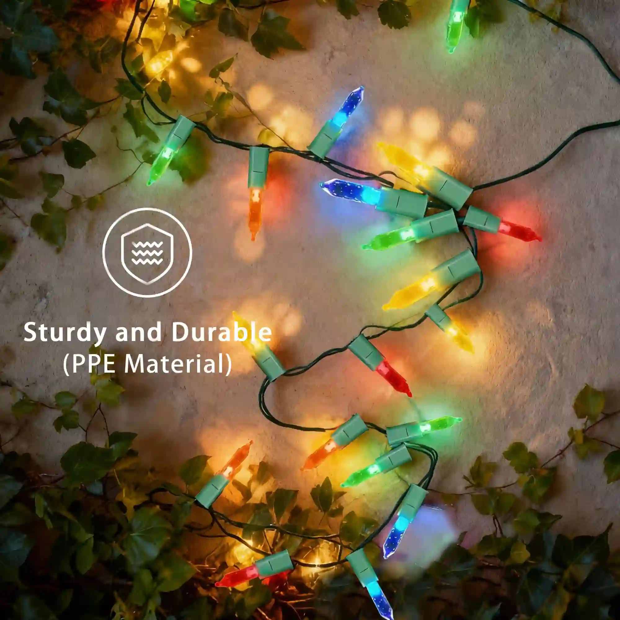 70Ct M5 Commercial LED Twinkle String Lights, 23.3FT Function