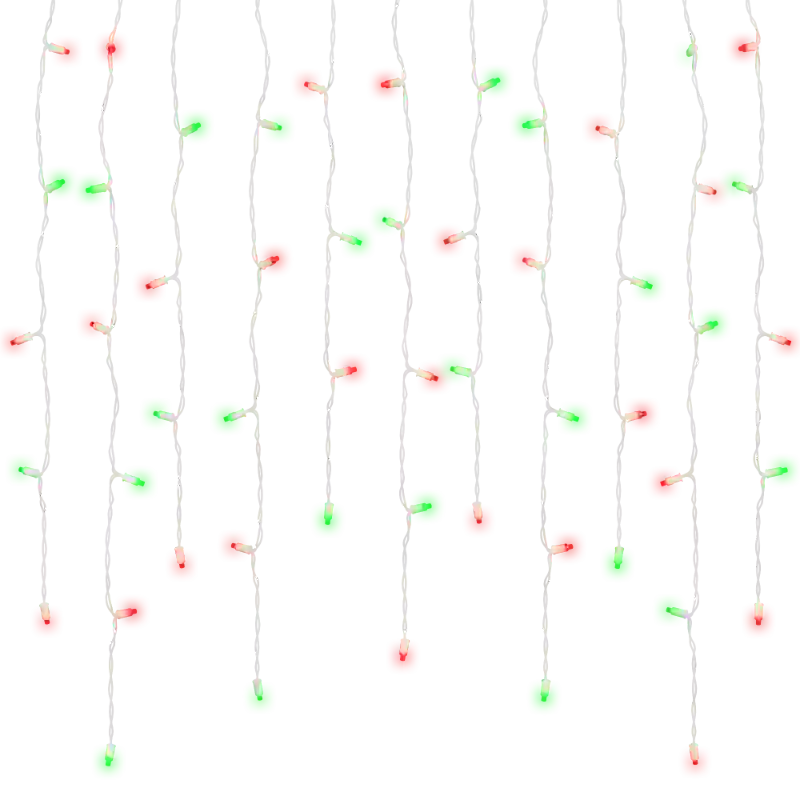 70Ct Soft Glow 5MM Mini LED Icicle Lights, 7FT Waterproof