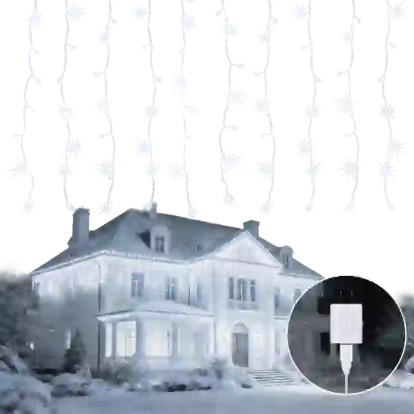 LED Curtain Lights for Christmas Home Indoor Window Décor